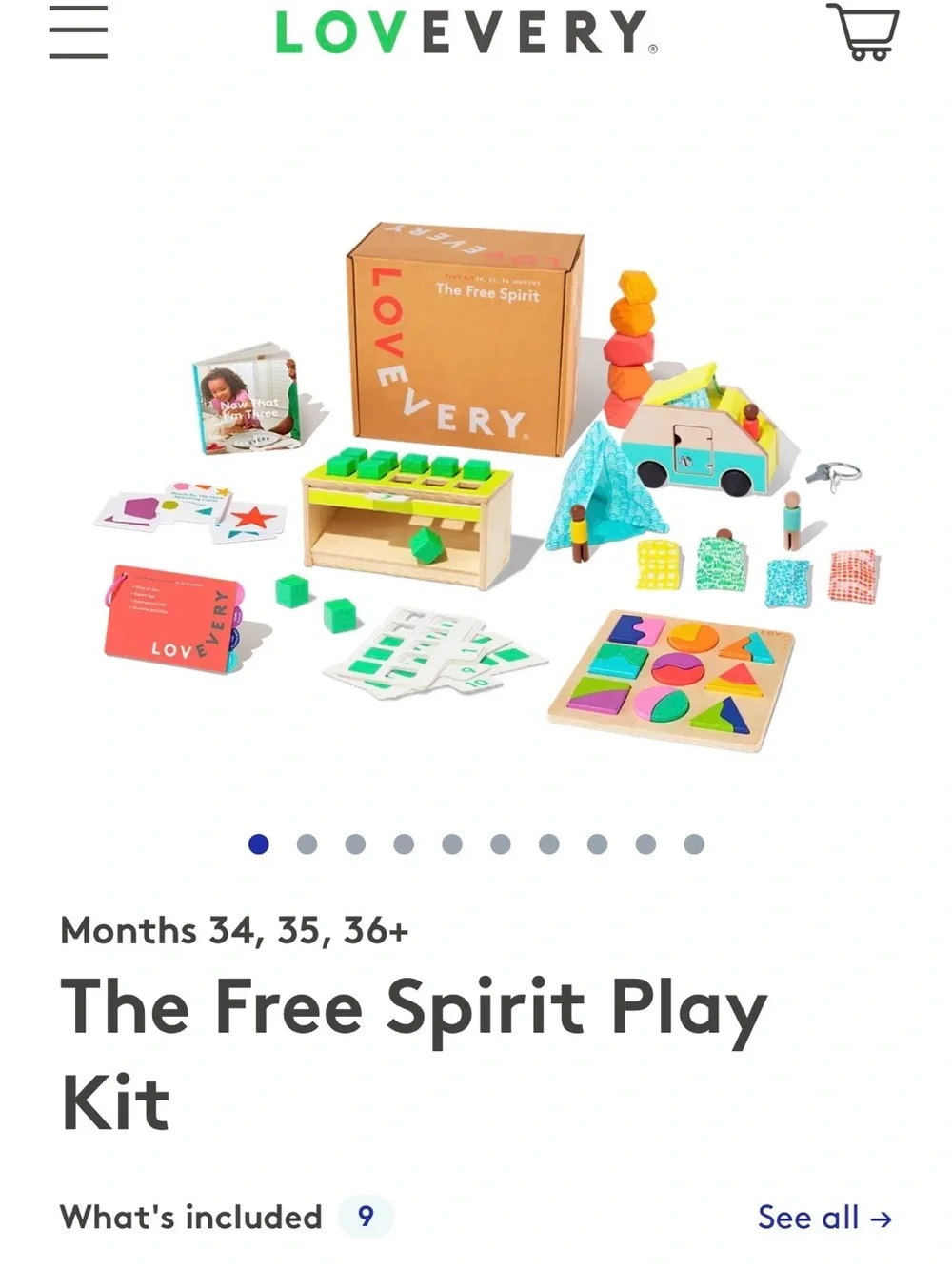 Lovevery Land And Sky Two-Part Puzzle Board from Free Spirit play kit NWT